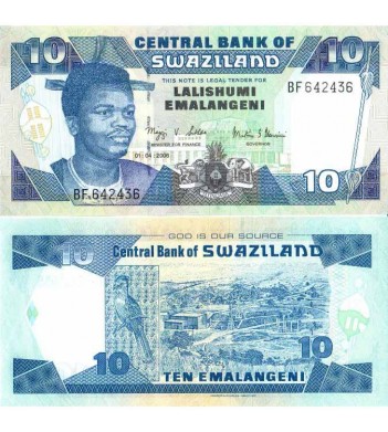 Свазиленд бона 10 эмалангени 2006