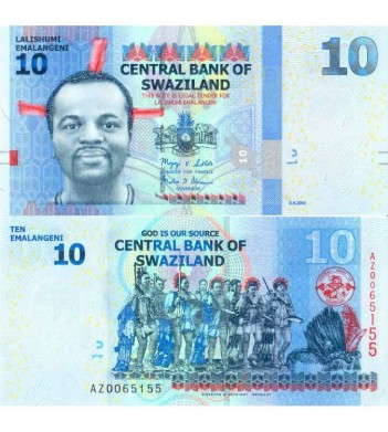 Свазиленд бона 10 эмалангени 2010
