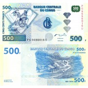 Конго бона 500 франков 2002 Конго бона 500 франков 2002