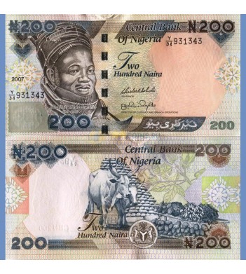 Нигерия бона 200 найра 2007