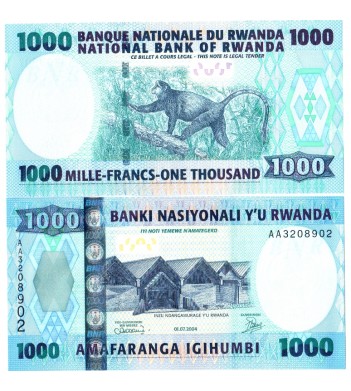 Руанда бона (31) 1000 франков 2004