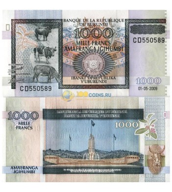 Бурунди бона 1000 франков 2009