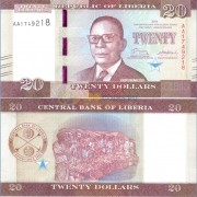 Либерия бона (033a) 20 долларов 2016 Либерия бона (033a) 20 долларов 2016