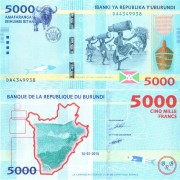 Бурунди бона (053) 5000 франков 2015
