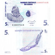 Конго бона 5 сантимов 1997 Конго бона 5 сантимов 1997