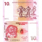 Конго бона 10 сантимов 1997