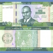 Либерия бона (035a) 100 долларов 2016 Либерия бона (035a) 100 долларов 2016
