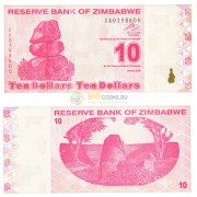 Зимбабве бона (094) 10 долларов 2009