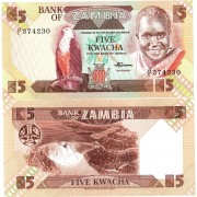 Замбия бона (025) 5 квача 1986-1988