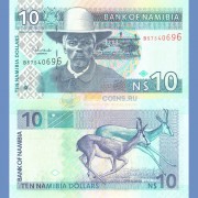 Намибия бона 10 долларов 2001