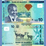 Намибия бона 10 долларов 2013