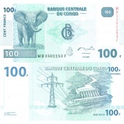Конго бона 100 франков 2007