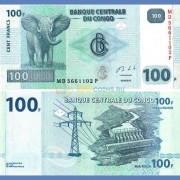 Конго бона 100 франков 2013