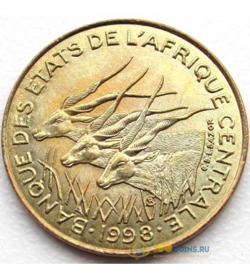 Центральная Африка 1973-1998 5 франков КФА