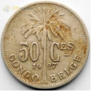 Бельгийское Конго 1927 50 сантимов