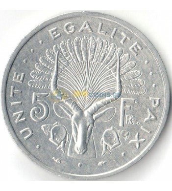 Джибути 1991 5 франков Антилопа