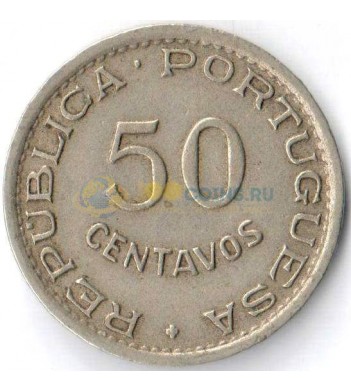 Ангола 1950 50 сентаво