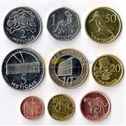 Мозамбик набор 9 монет 2006 Мозамбик набор 9 монет 2006