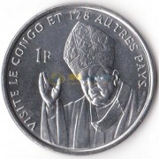 Конго 2004 1 франк Посещение Конго