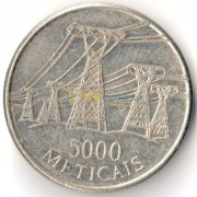 Мозамбик 1998 5000 метикал Линии электропередачи Мозамбик 1998 5000 метикал Линии электропередачи