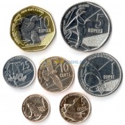 Сейшельские острова 2016 набор 7 монет животные