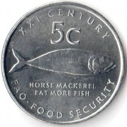 Намибия 2000 5 центов Ставрида ФАО