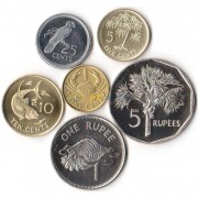 Сейшельские острова 2004-2012 набор 6 монет