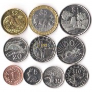 Зимбабве 1997-2003 набор 10 монет Зимбабве 1997-2003 набор 10 монет