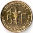 Западная Африка 2012 5 франков