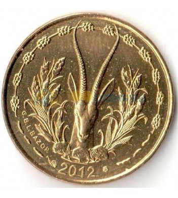 Западная Африка 2012 5 франков