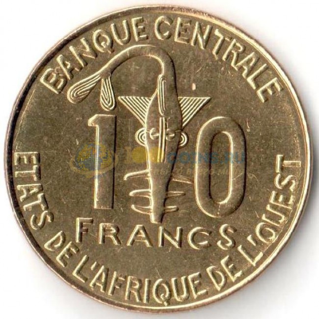 Africa 10. Картинки 10 франков.