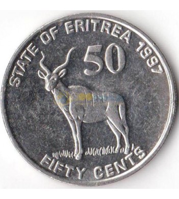 Эритрея 1997 50 центов Большой куду