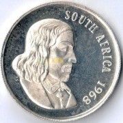 ЮАР 1968 1 рэнд Йохан Антонисзон ван Рибек (серебро) ЮАР 1968 1 рэнд Йохан Антонисзон ван Рибек (серебро)