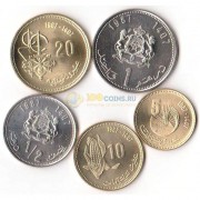 Марокко 1987 набор 5 монет