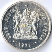 ЮАР 1971 1 рэнд Соли Део Глория (серебро) ЮАР 1971 1 рэнд Соли Део Глория (серебро)