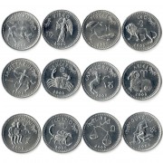 Сомалиленд 2006 Набор 12 монет Знаки зодиака