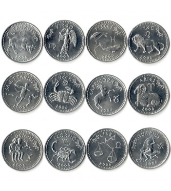 Сомалиленд 2006 Набор 12 монет Знаки зодиака