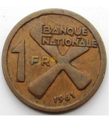 Катанга 1961 1 франк