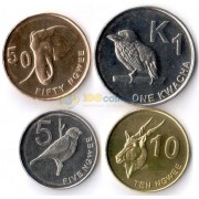 Замбия 2012 набор 4 монеты