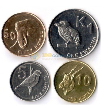 Замбия 2012 набор 4 монеты