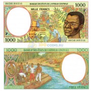Центральная Африка 1000 франков 2000 (P - Чад)