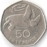 Святой Елены и Вознесения 1984 50 центов Святой Елены и Вознесения 1984 50 центов