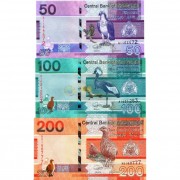 Гамбия набор 6 банкнот 2019 птицы