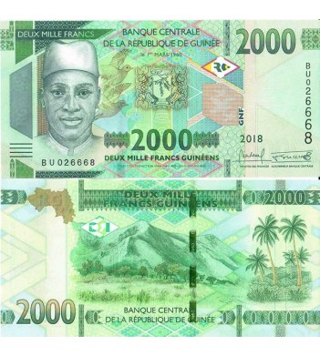 Гвинея бона 2000 франков 2018