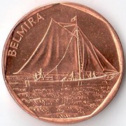Кабо-Верде 1994 5 эскудо Belmira парусник