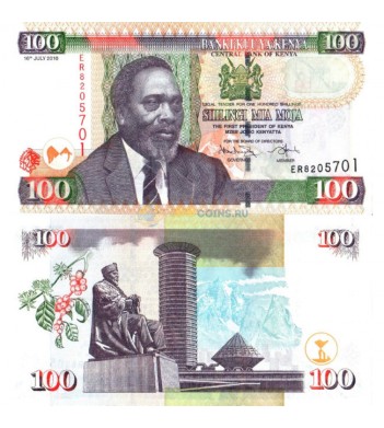 Кения бона 100 шиллингов 2010
