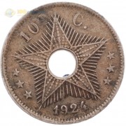 Бельгийское Конго 1924 10 сантимов