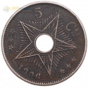 Конго 1906 5 сантимов