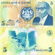 Лесото бона (010) 5 малоти 1989 Лесото бона (010) 5 малоти 1989
