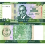 Либерия бона (035b) 100 долларов 2017 Либерия бона (035b) 100 долларов 2017